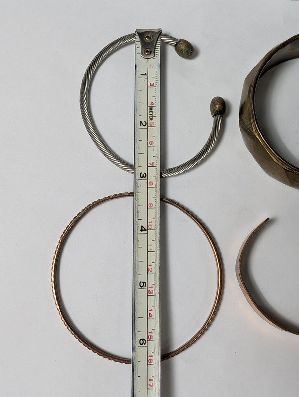 Assorted copper and metal bracelets and bangles - image 14 of 14
