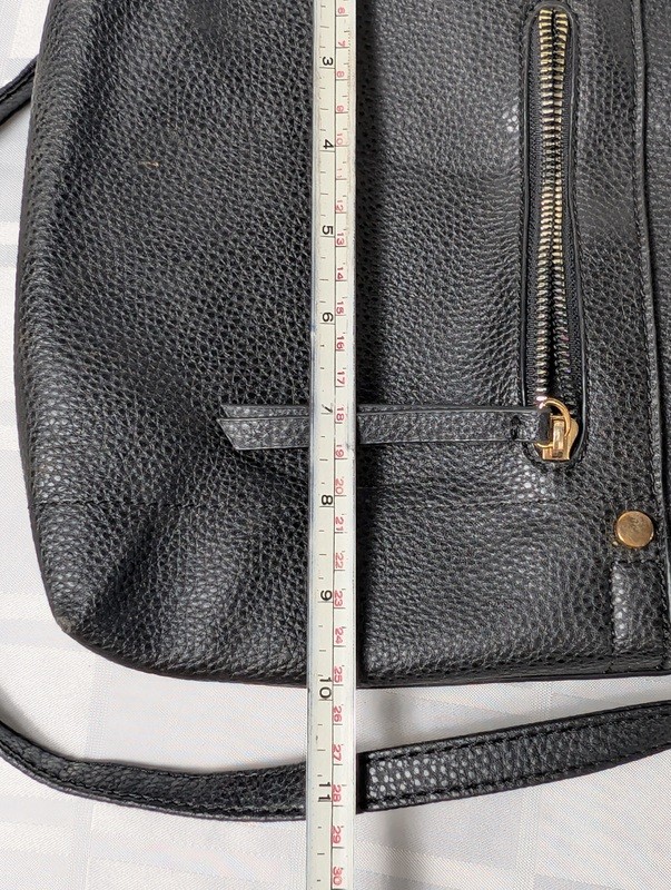 Black pebble-grain leather crossbody bag - image 8 of 8