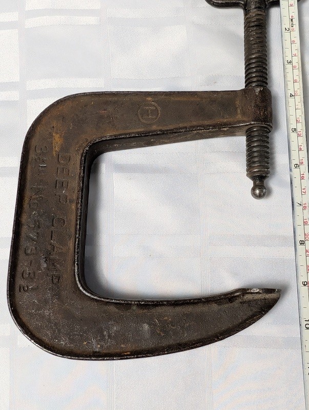 Cast iron C-clamp with screw and T-handle - image 10 of 10