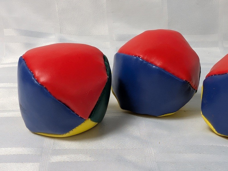 Colorful patchwork vinyl balls - image 2 of 6