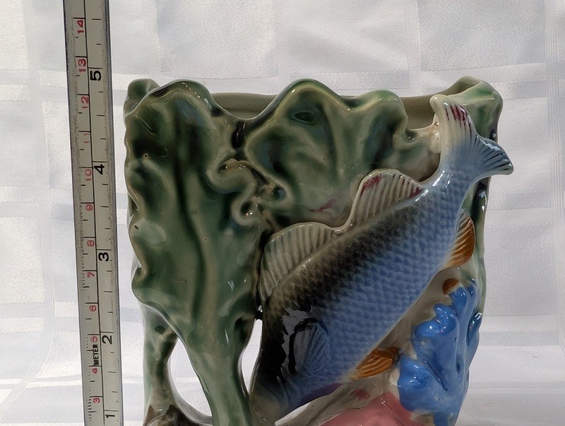 Shafford Hand Decorated Ceramic Fish Sculpture - image 7 of 7