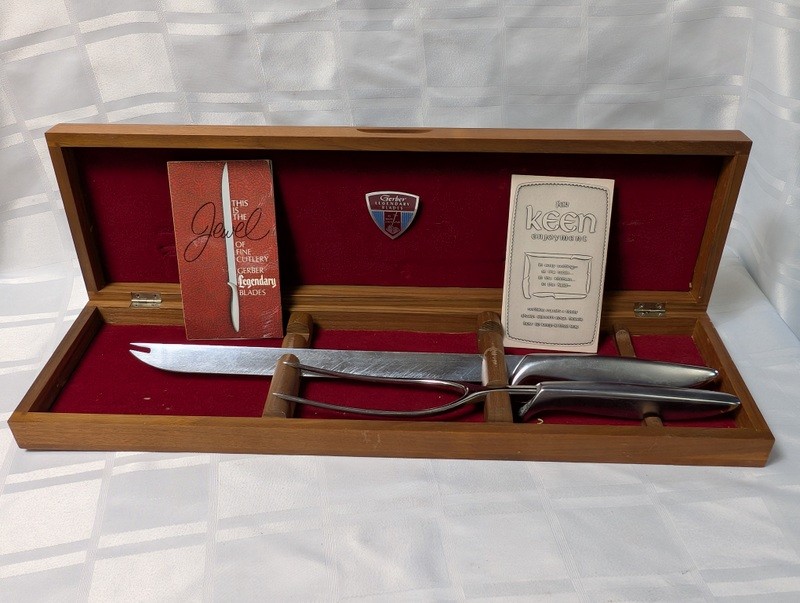 Gerber Legendary Blades carving set in wooden case - image 9 of 14