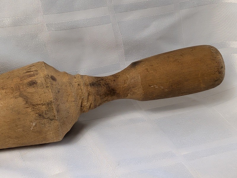 Old wooden tapered-handled tool - image 8 of 10