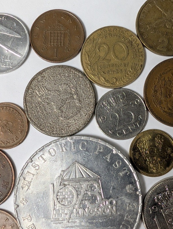 Diverse collection of coins and a commemorative token - image 14 of 20