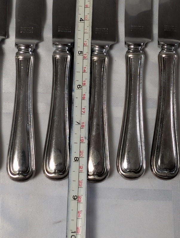 Set of stainless steel dinner knives with a Mason jar - image 8 of 10