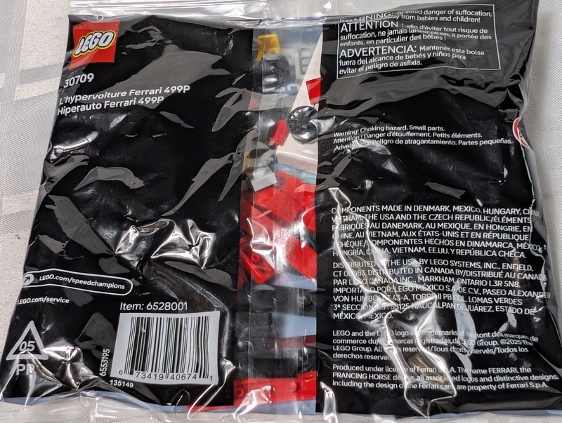 LEGO Speed Champions Ferrari 499P set 30709 - image 5 of 7