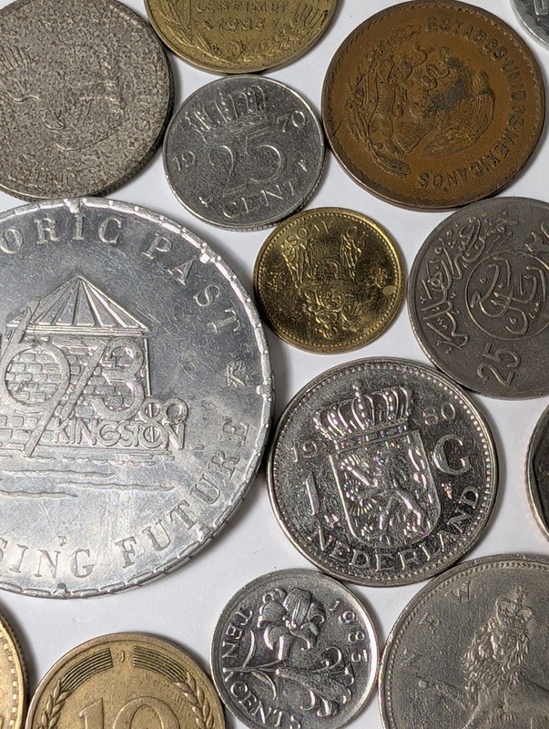 Diverse collection of coins and a commemorative token - image 17 of 20