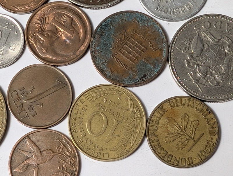 Assorted international coins including Jamaican 1975 issues - image 22 of 26