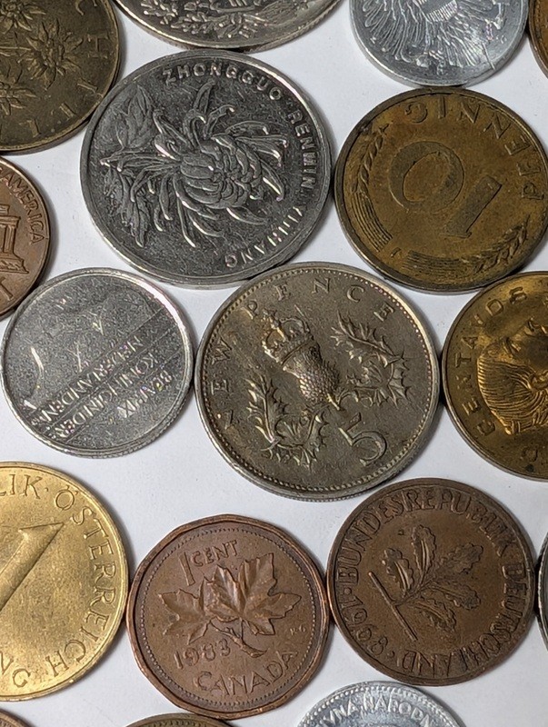 Assorted international coins - image 16 of 21