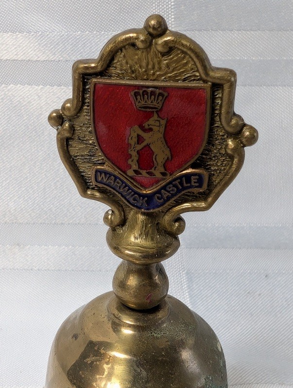 Brass Warwick Castle crest bell - image 2 of 8