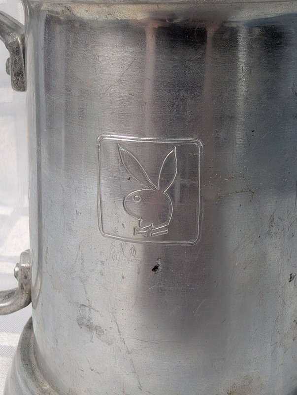 Metal beer stein with Playboy bunny emblem - image 4 of 12