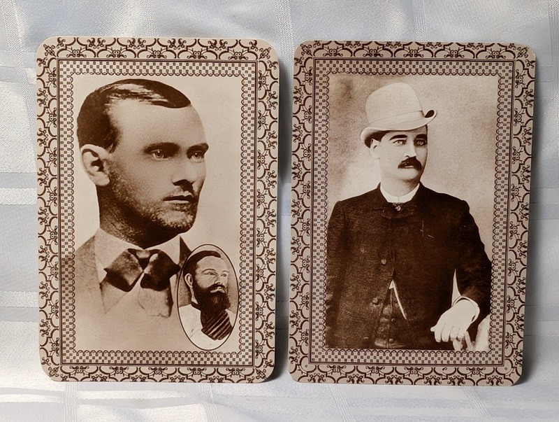 Two Vintage Old West Collector Postcards: Jesse James and Bat Masterson - image 1 of 12
