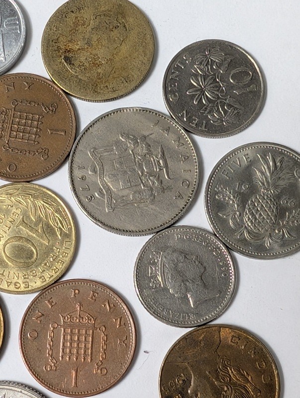 Assorted international coins - image 18 of 21