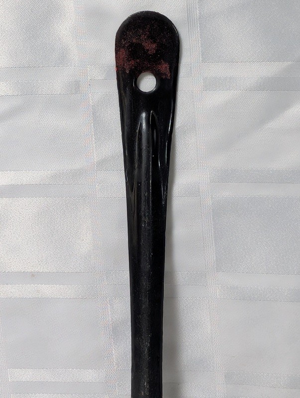 Long-handled black spoon with white ceramic bowl - image 2 of 8