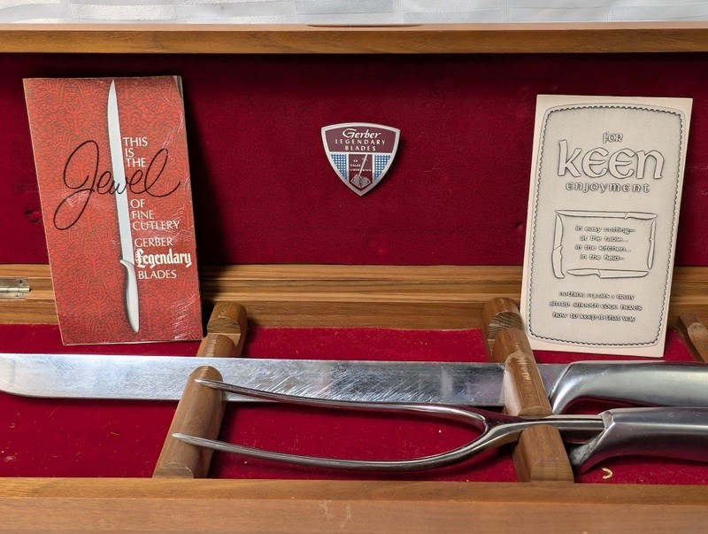 Gerber Legendary Blades carving set in wooden case - image 10 of 14