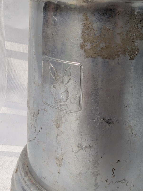 Metal beer stein with Playboy bunny emblem - image 7 of 12