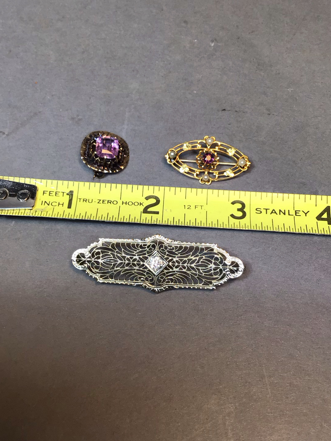 Antique 14K Brooches (3+dwt) - image 10 of 12