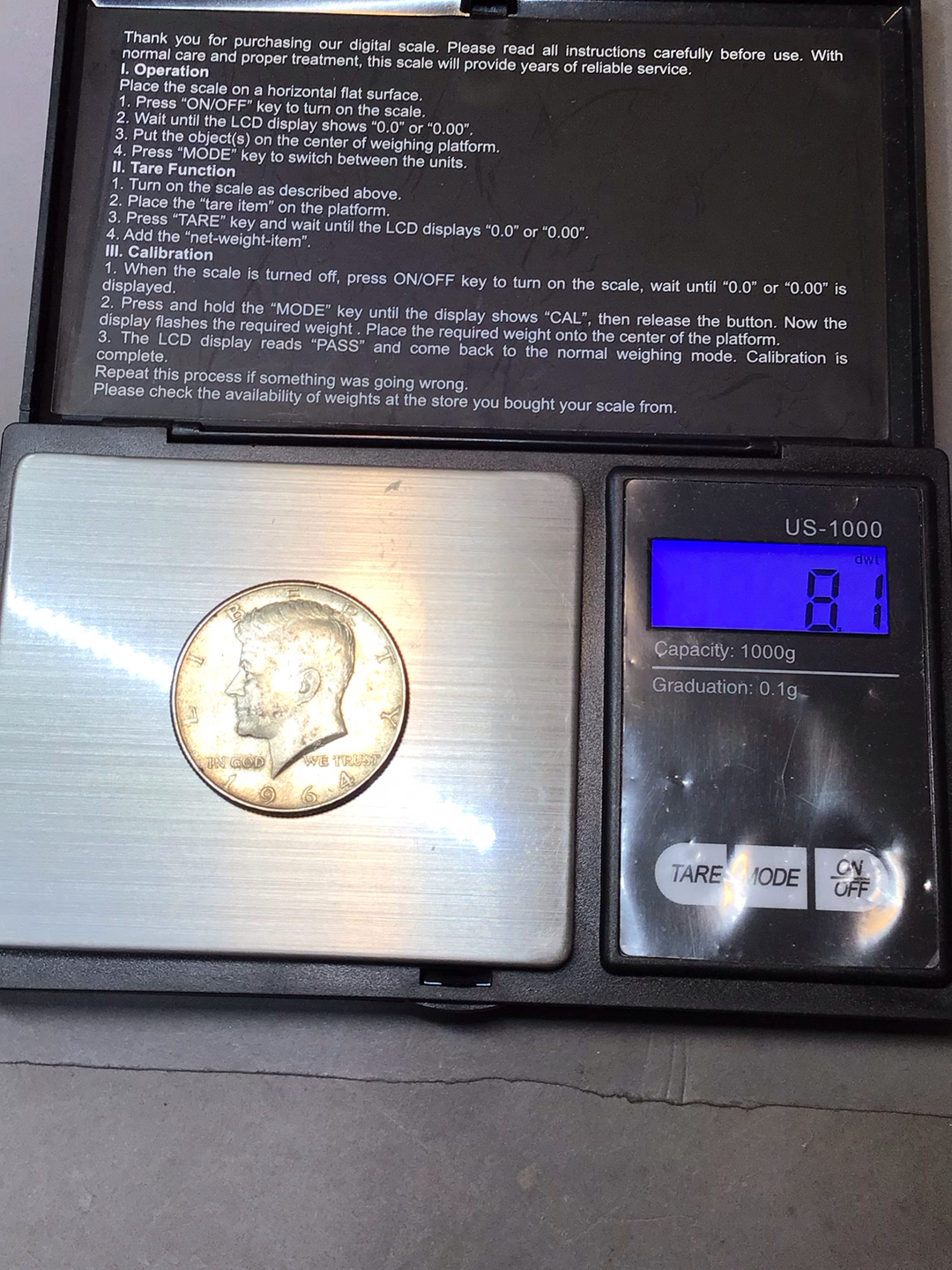 U.S. JFK Silver Half Dollars (90/8dwt, 40/29dwt) - image 4 of 9