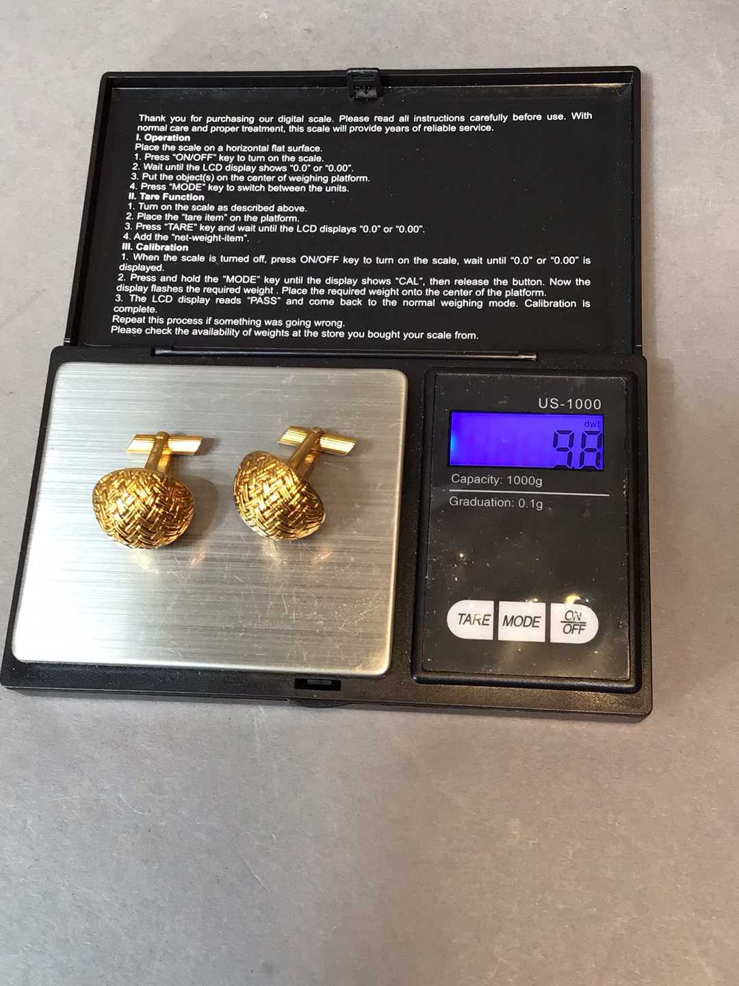 Vintage 14K / 18K Cufflinks (8+dwt, 9+dwt) - image 10 of 11