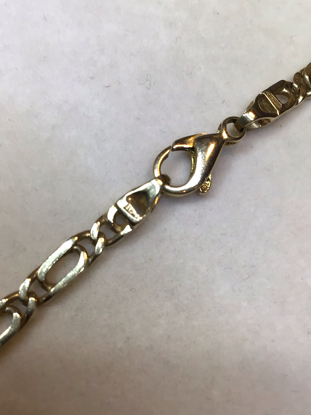 14K Yellow Gold & Jade Necklace (19+dwt) - image 5 of 9