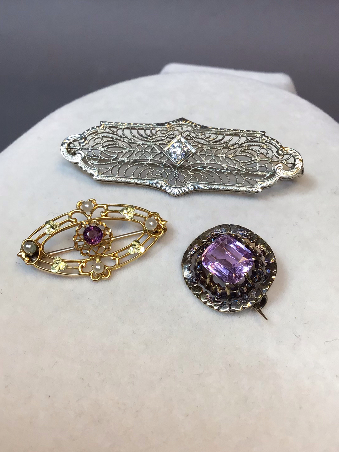 Antique 14K Brooches (3+dwt) - image 1 of 12