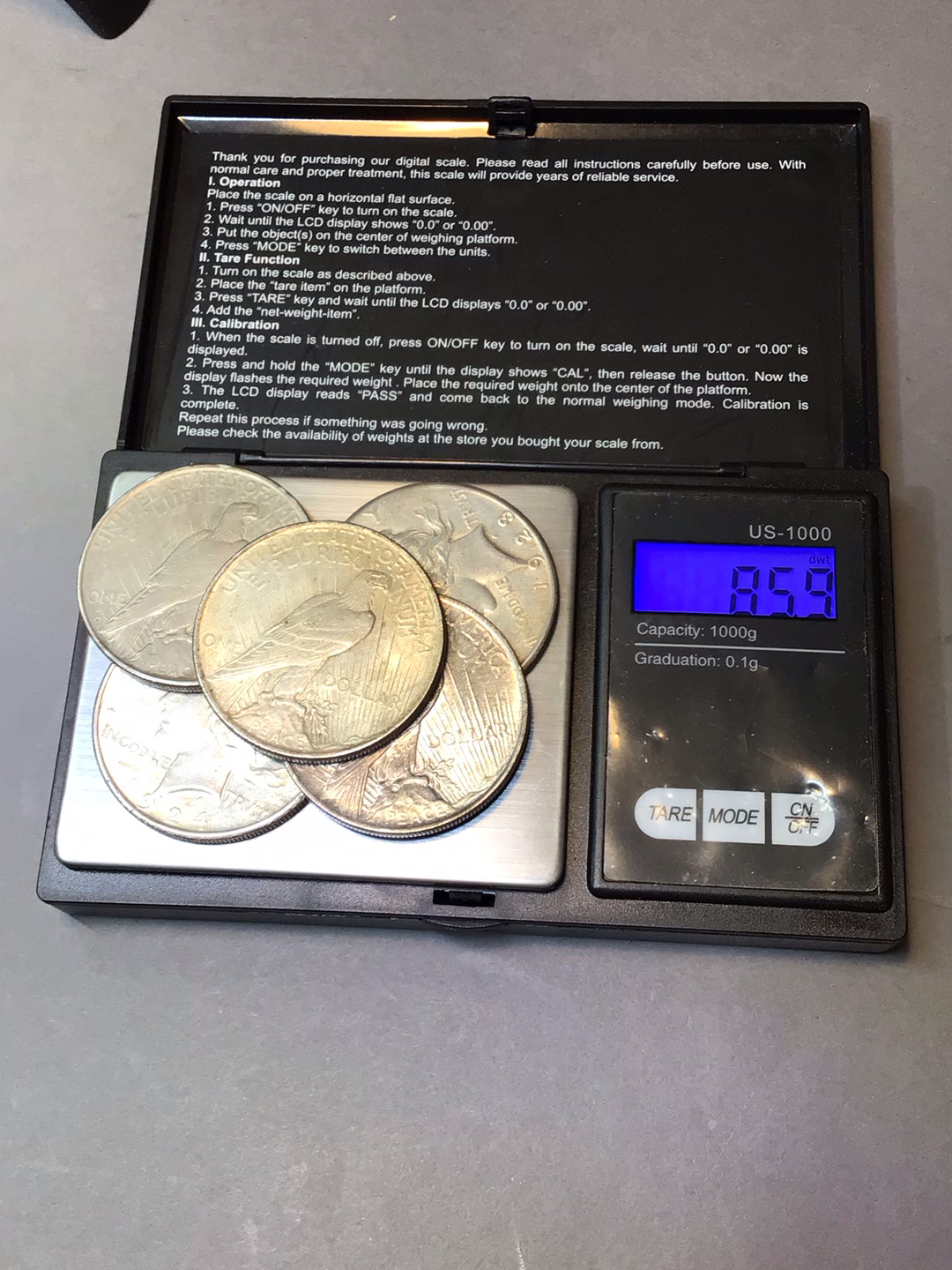 U.S. Silver Peace Dollar (85+dwt) - image 7 of 7