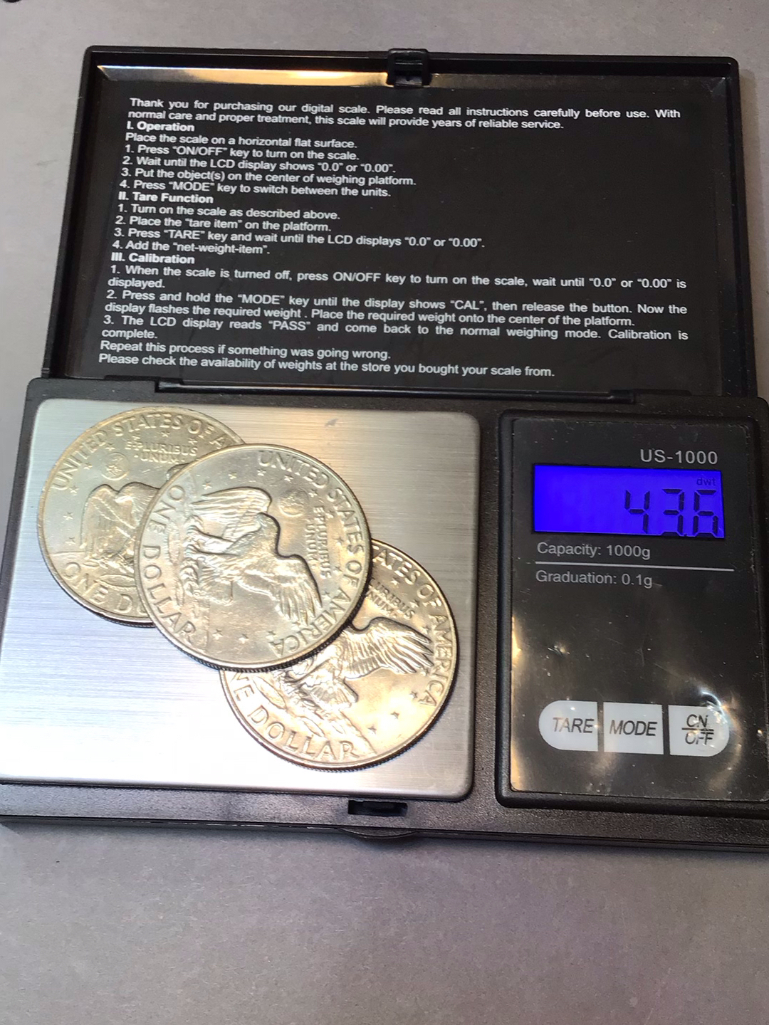 U.S. Eisenhower Silver Dollar (43+dwt) - image 6 of 6