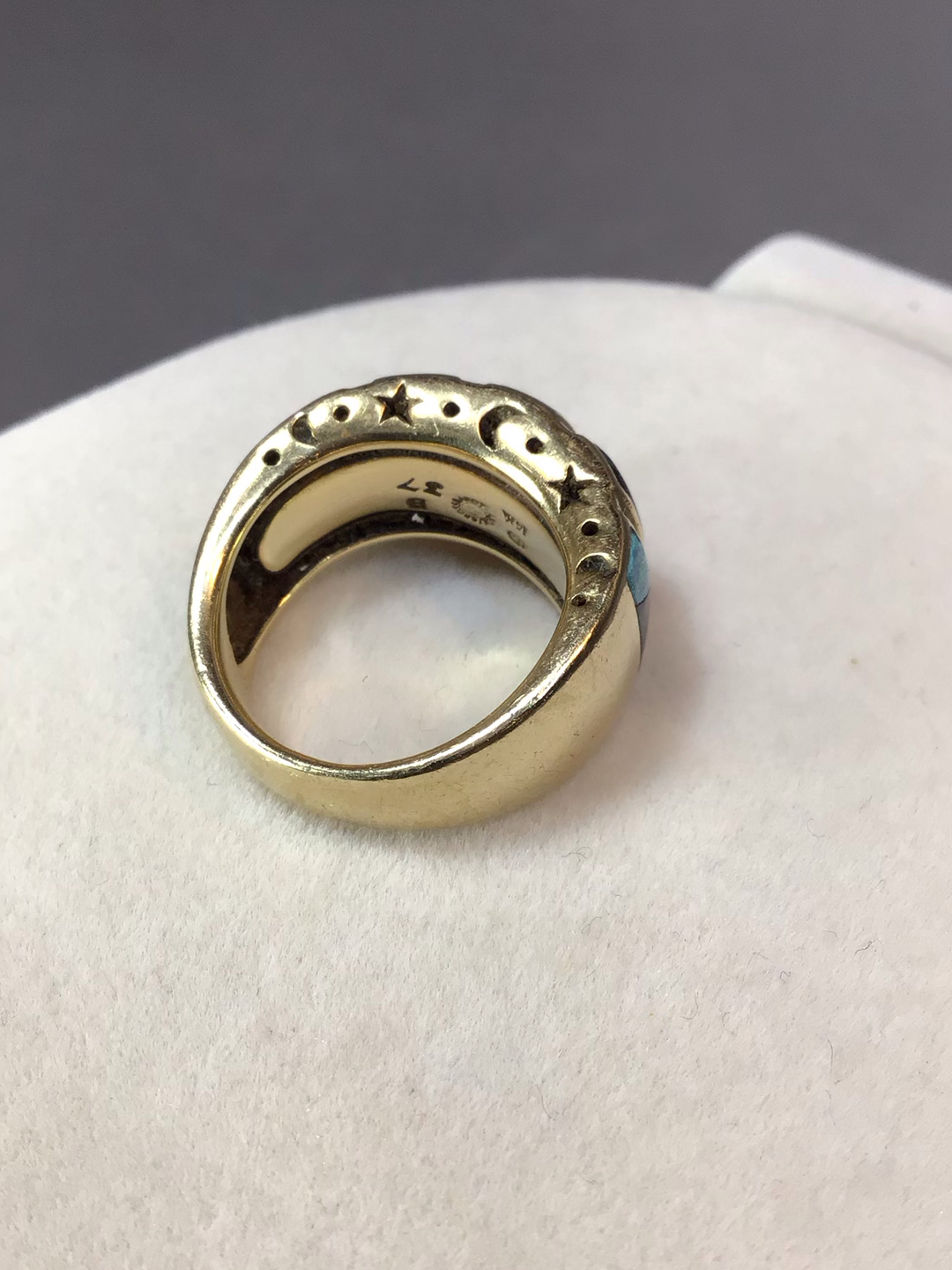 14K Yellow Gold Bracelet & Ring (18+dwt) - image 5 of 9