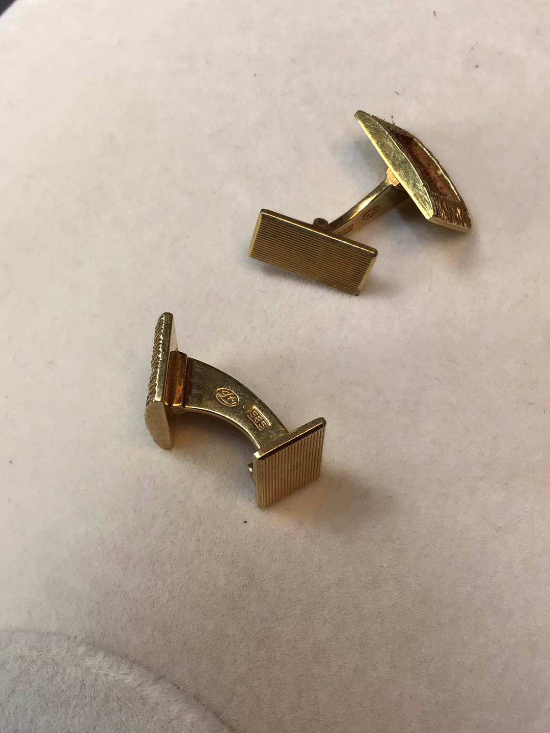 Vintage 14K / 18K Cufflinks (8+dwt, 9+dwt) - image 6 of 11