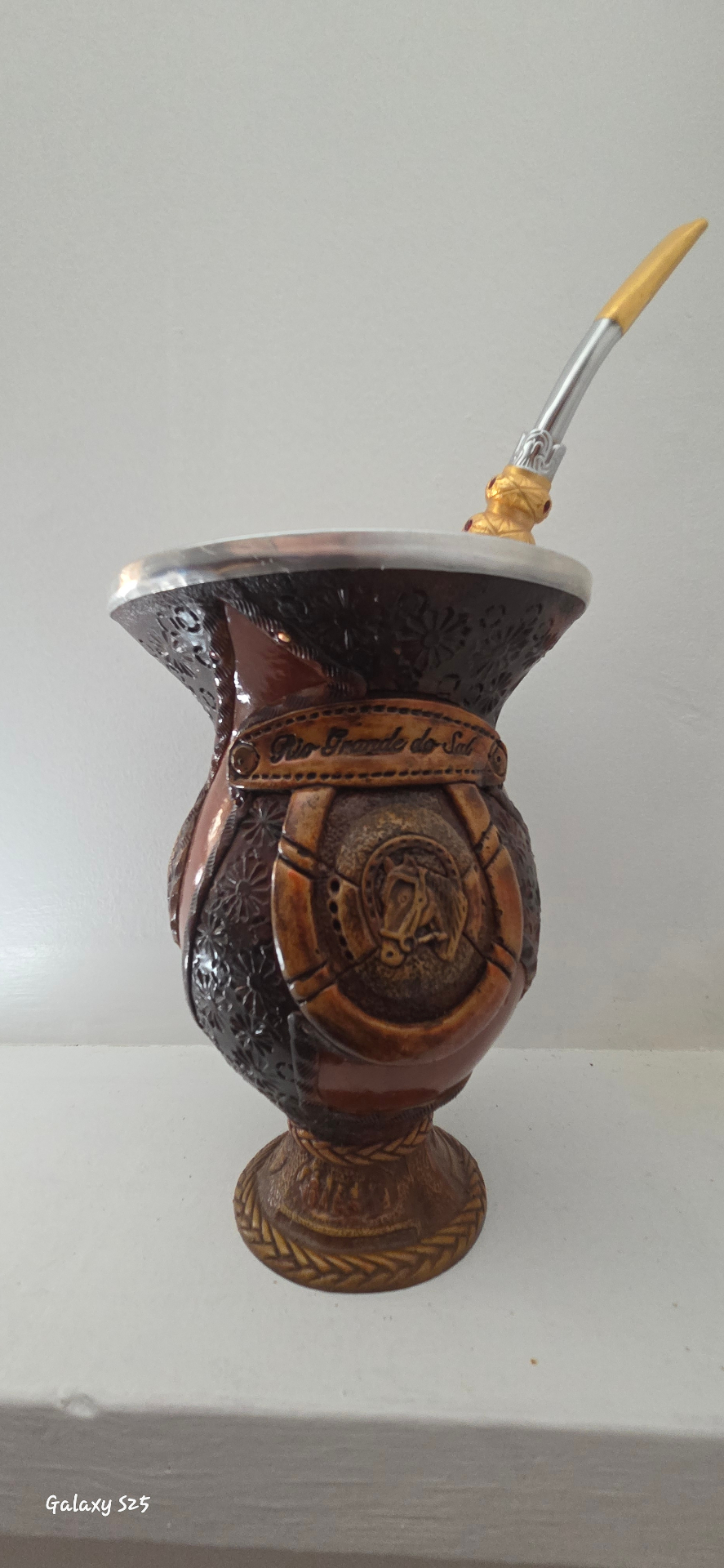 Decorative Ceramic Vessel with Bedside Lamp - image 1 of 5