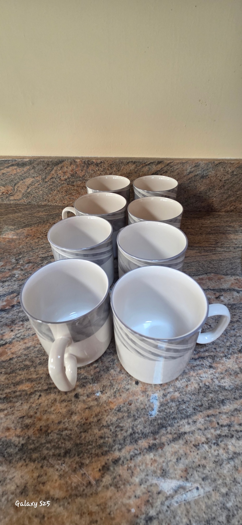 Porcelain Dinnerware Set – Grey Swirl Pattern - image 10 of 18