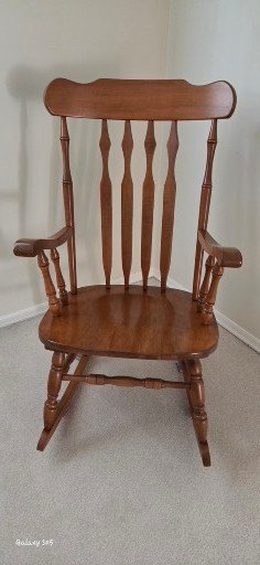Solid Wood Spindle-Back Side Chair and Rocking Chair - image 5 of 7