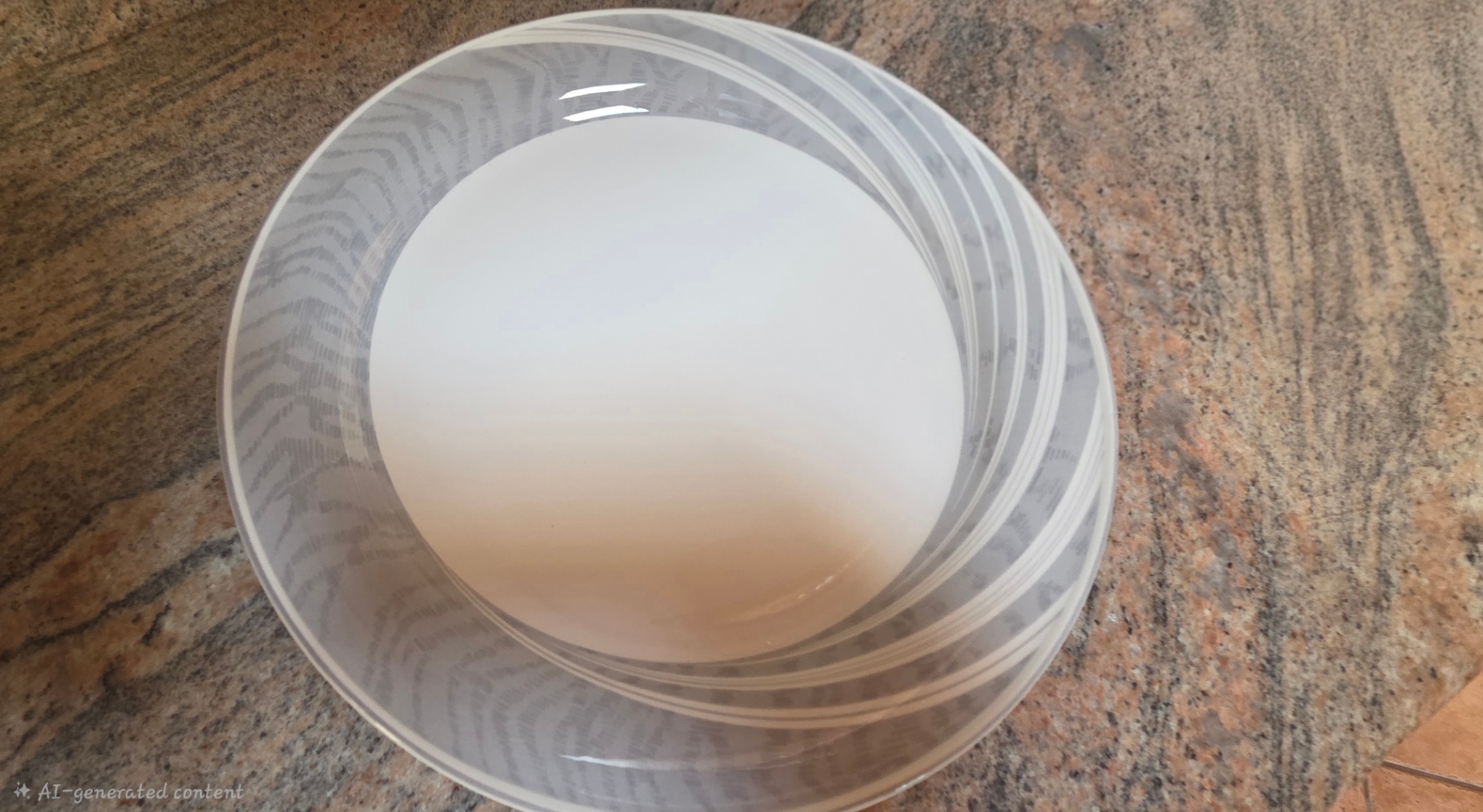 Porcelain Dinnerware Set – Grey Swirl Pattern - image 5 of 18