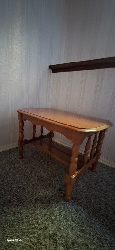 Wood Side Table with Spindle Legs (Drop-Leaf/Gate-Leg Style) - image 4 of 4