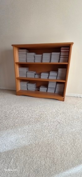 Wood Bookcase with Open Shelving (CDs Not Included) - image 1 of 2