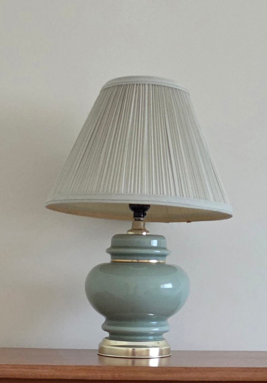 Ceramic Table Lamp with Porcelain Figurine Décor Pieces - image 2 of 6