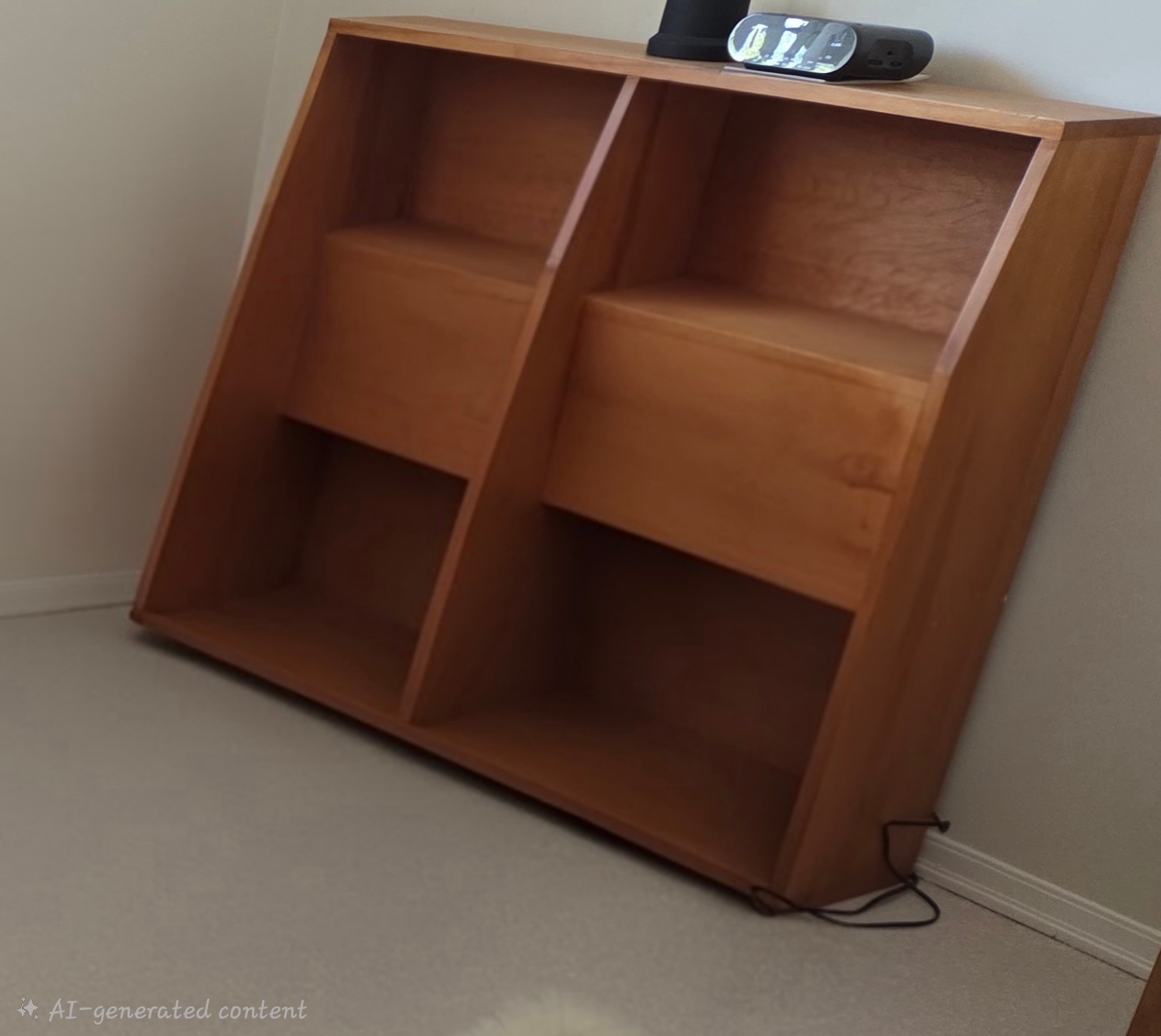 Wood Cube Storage Shelf and Spindle Headboard (Linens & Beds Not Included) - image 2 of 6