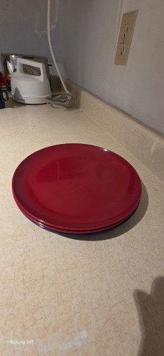 Coordinating Red & Navy Plastic Dinnerware Set with Mixed Mugs - image 5 of 8