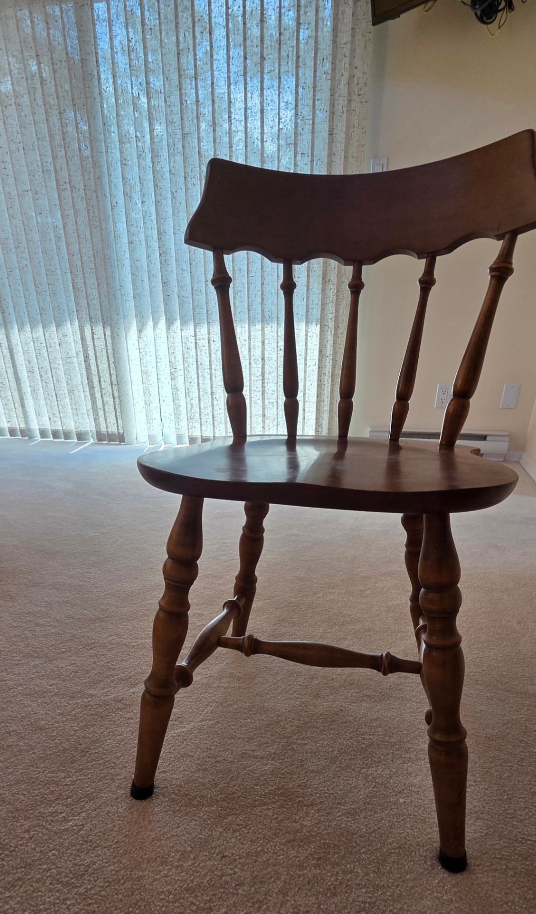 Solid Wood Spindle-Back Side Chair and Rocking Chair - image 3 of 7