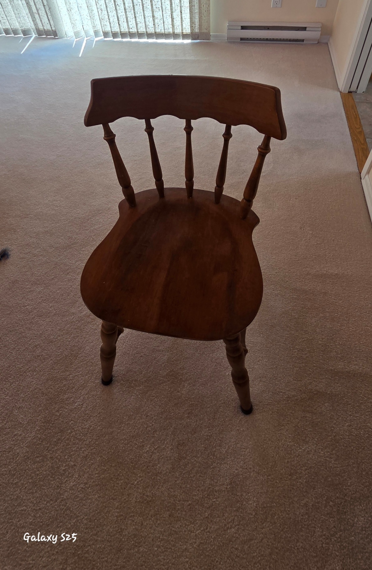 Solid Wood Spindle-Back Side Chair and Rocking Chair - image 1 of 7