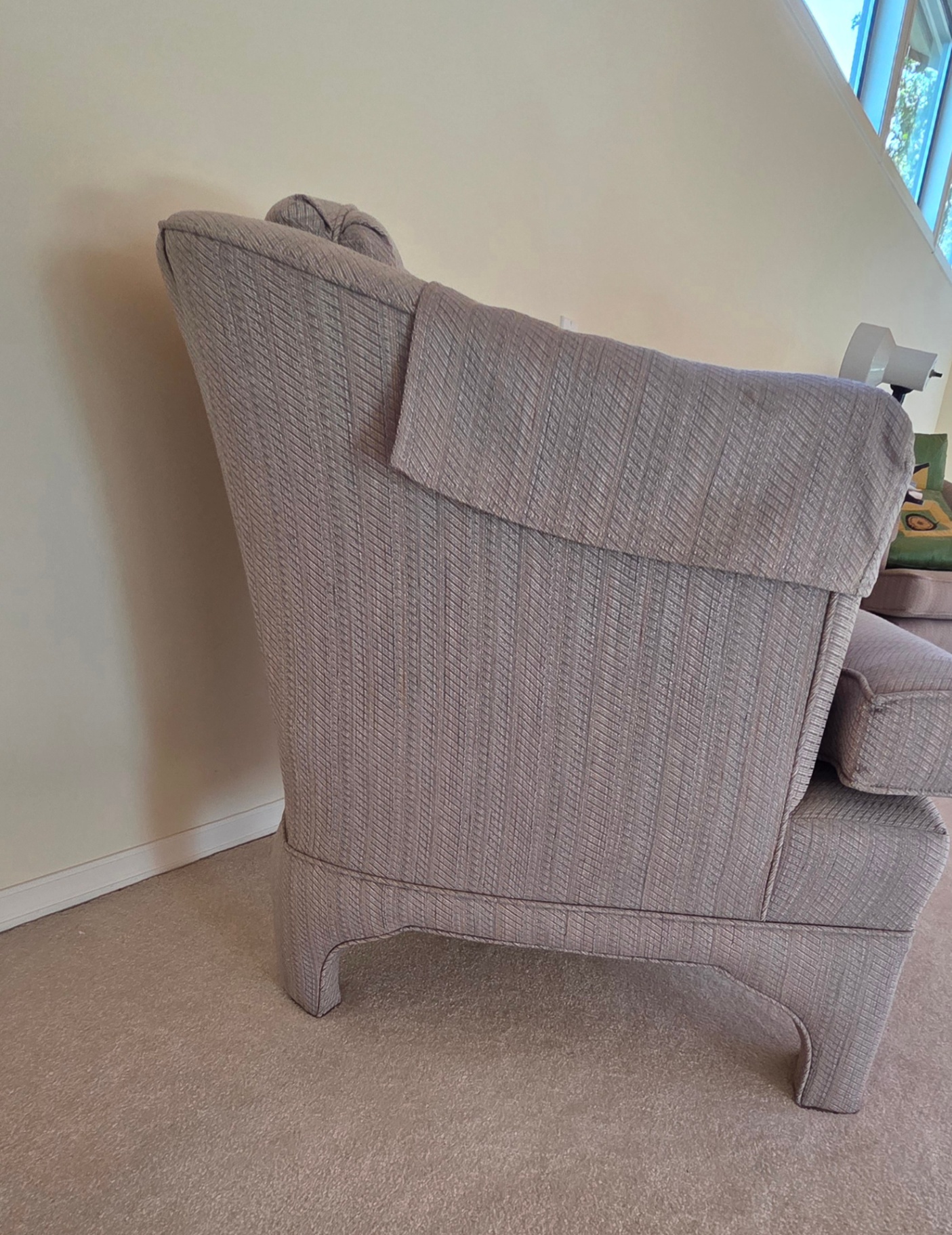 Upholstered Barrel-Back Armchairs (Pair) – Cushions Not Included - image 4 of 8