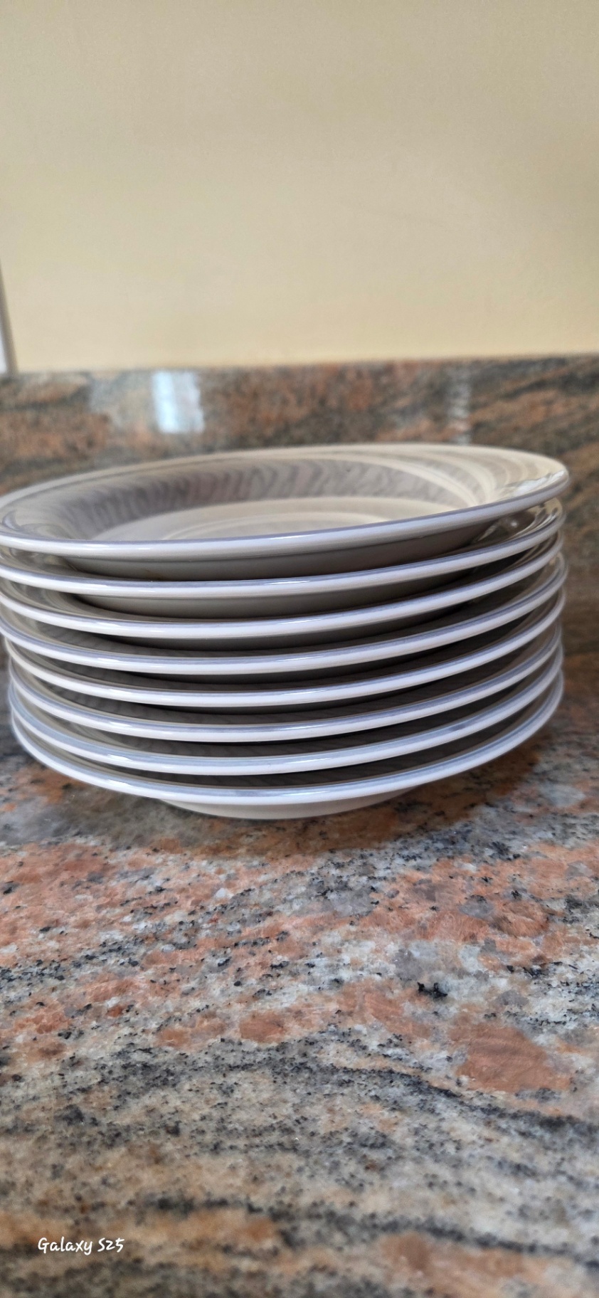 Porcelain Dinnerware Set – Grey Swirl Pattern - image 18 of 18