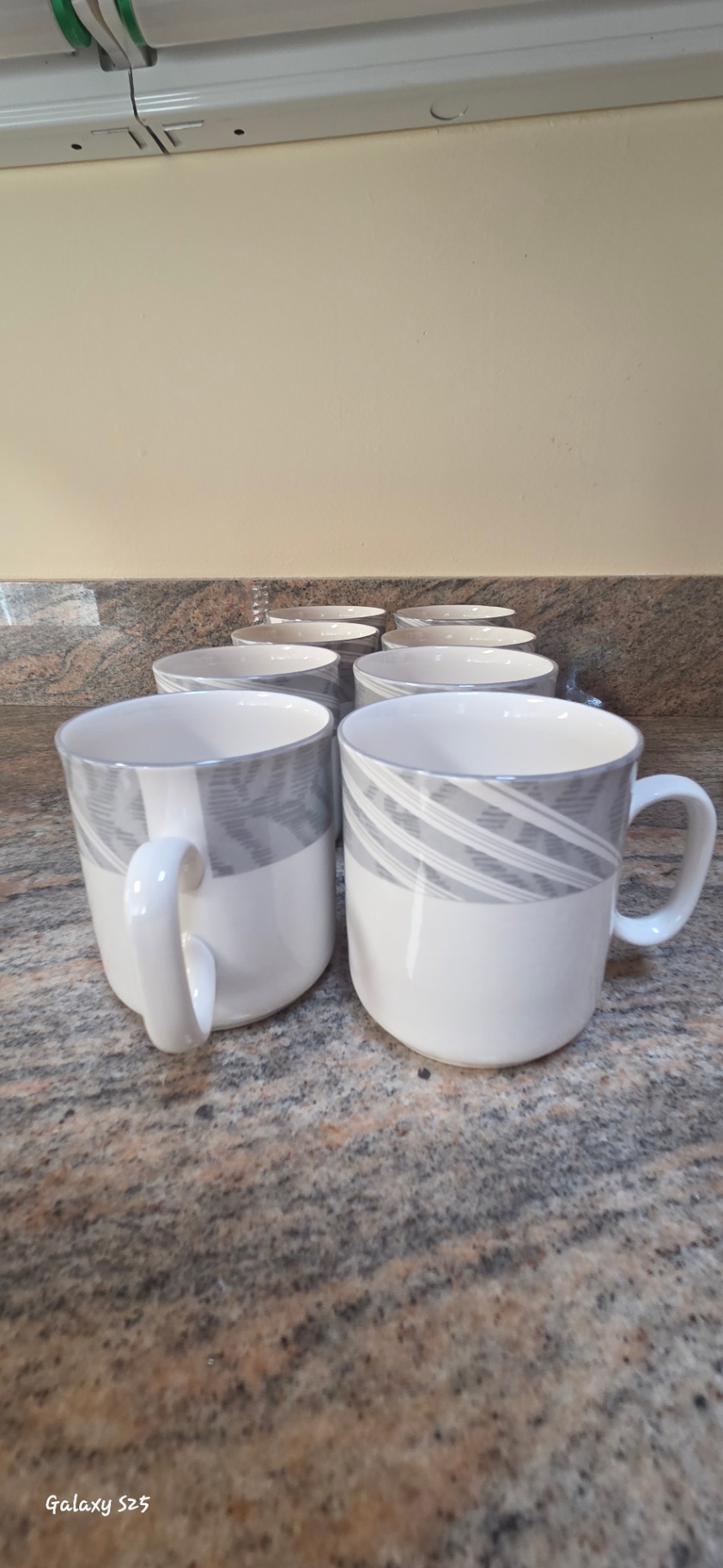 Porcelain Dinnerware Set – Grey Swirl Pattern - image 11 of 18