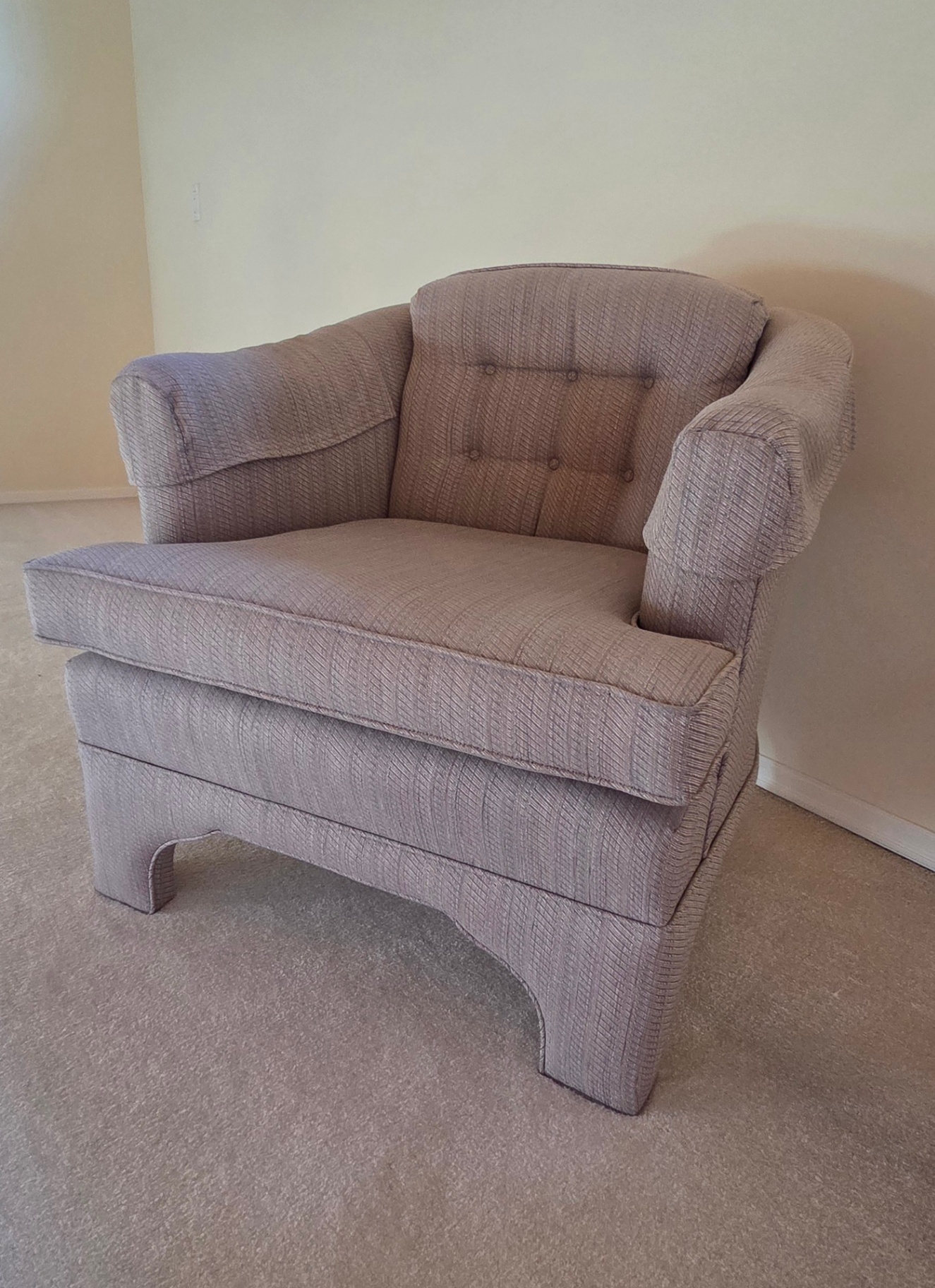Upholstered Barrel-Back Armchairs (Pair) – Cushions Not Included - image 2 of 8