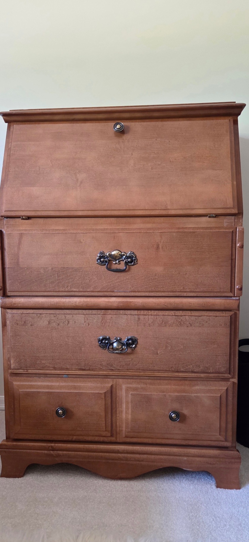 Wood Dresser/Chest of Drawers and Secretary Desk - image 1 of 2
