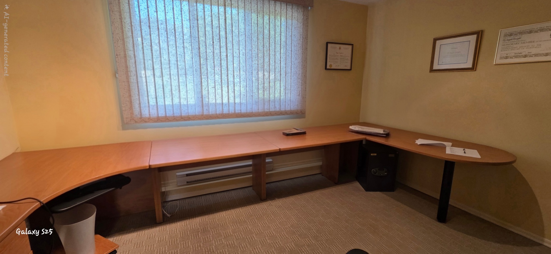 L-Shaped Corner Office Desk with Ergonomic Task Chair - image 2 of 5