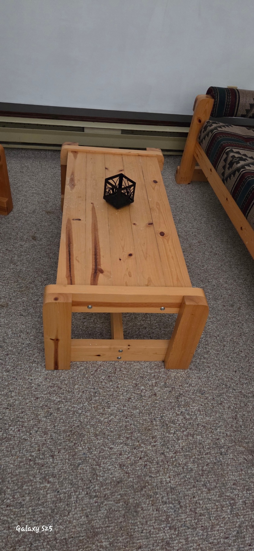 Southwestern-Style Pine Wood Living Room Set – Sofa, Chair, Coffee Table & End Table - image 4 of 7