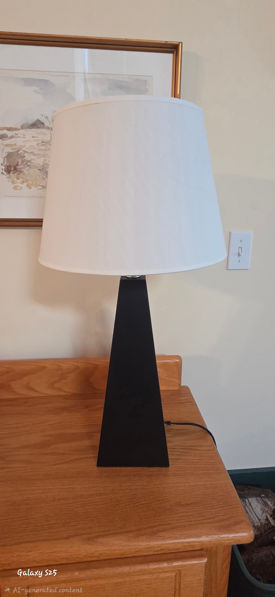 Pair of Modern Triangular Base Table Lamps - image 1 of 7