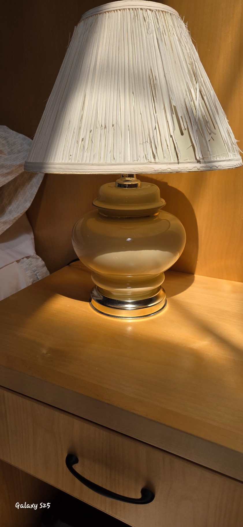 Ceramic Table Lamp with Pleated Shade and Adjustable Desk Lamps - image 4 of 7