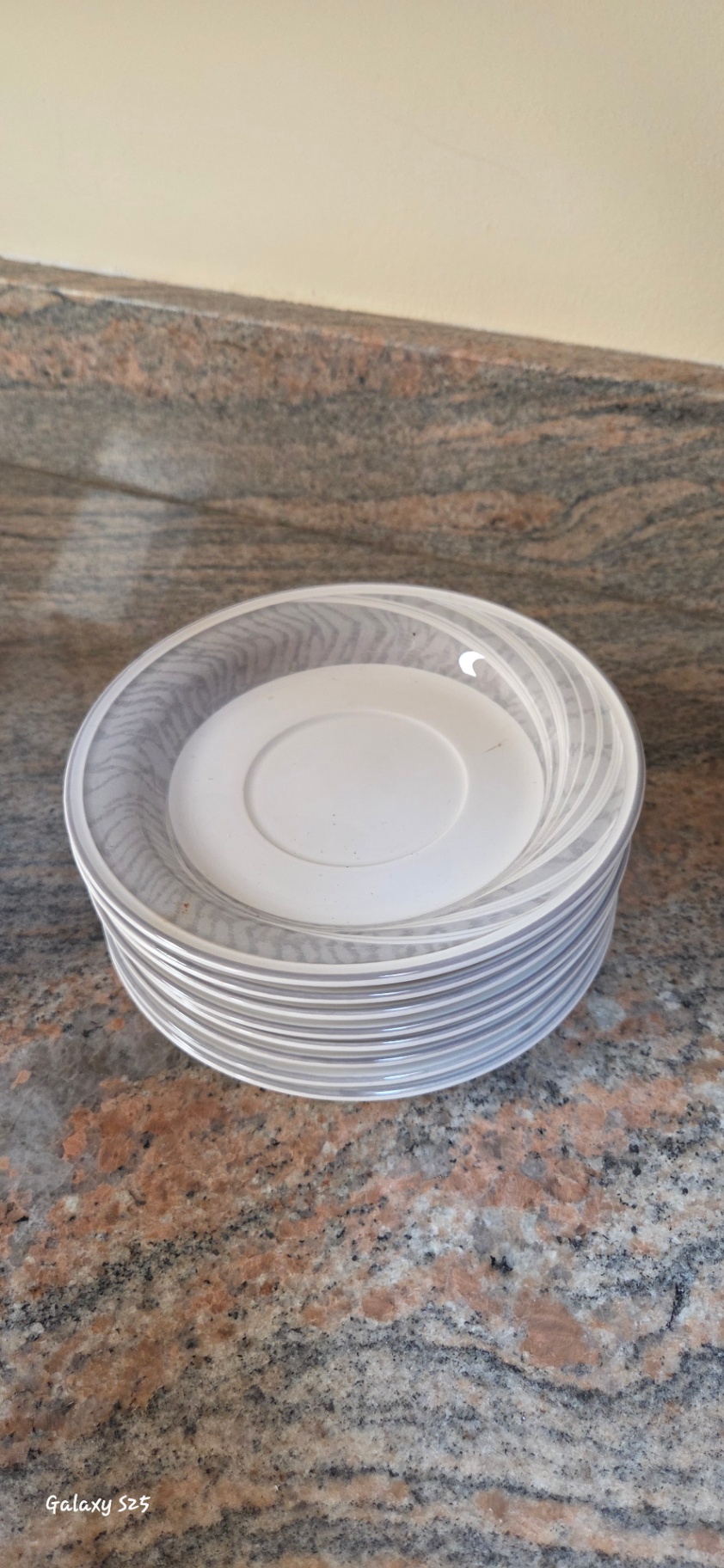Porcelain Dinnerware Set – Grey Swirl Pattern - image 17 of 18